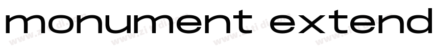 monument extend字体转换